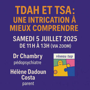affiche conférence intrication TDAH TSA